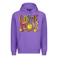 Purple game day softball Premium Hoodie - MaliasSmallBusiness