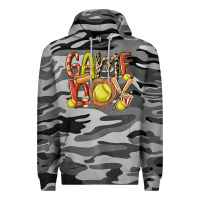 Slate Camo game day softball Premium Hoodie - MaliasSmallBusiness