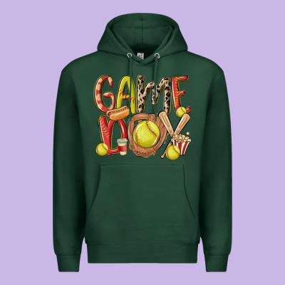 Game Day Softball Premium Hoodie Designed By Maliassmallbusiness