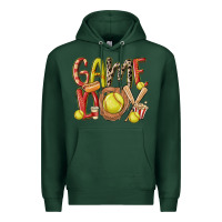 Sports Green game day softball Premium Hoodie - MaliasSmallBusiness