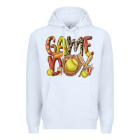 White game day softball Premium Hoodie - MaliasSmallBusiness