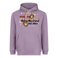 Lavender that's my grandson out there baseball Heavyweight Hoodie - JahusDesignShop