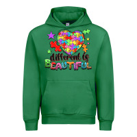 Emerald Different is beautiful Urban Hoodie - NancyCooperArtShop