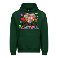 Foreset Green Different is beautiful Urban Hoodie - NancyCooperArtShop