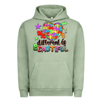 Pigment Oil Green Different is beautiful Urban Hoodie - NancyCooperArtShop
