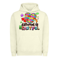Pigment Pistachio Different is beautiful Urban Hoodie - NancyCooperArtShop