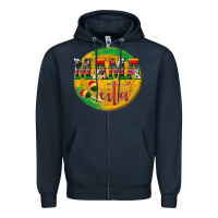 Navy Mama Cita Zipper Hoodie - texasbilliewilder