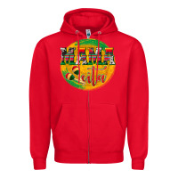 Red Mama Cita Zipper Hoodie - texasbilliewilder