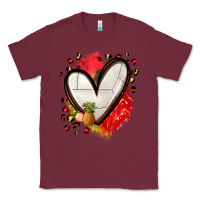 Burgundy fruits and volleyball heart Classic Tee - Zillion Design Studio