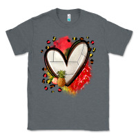 Charcoal Heather fruits and volleyball heart Classic Tee - Zillion Design Studio