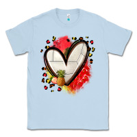 Dusty Blue fruits and volleyball heart Classic Tee - Zillion Design Studio