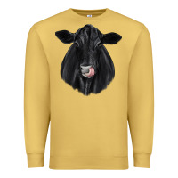 Antique Gold black angus Premium Sweatshirt - JahusDesignShop