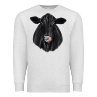 Oatmeal Heather black angus Premium Sweatshirt - JahusDesignShop