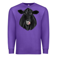 Purple black angus Premium Sweatshirt - JahusDesignShop