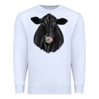 White black angus Premium Sweatshirt - JahusDesignShop