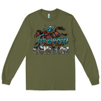 Army Green the world needs more cowboys Long Sleeve Tee - Zillion Design Studio
