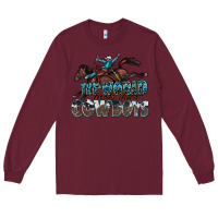 Burgundy the world needs more cowboys Long Sleeve Tee - Zillion Design Studio