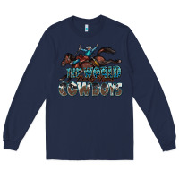 Navy the world needs more cowboys Long Sleeve Tee - Zillion Design Studio