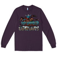 Plum the world needs more cowboys Long Sleeve Tee - Zillion Design Studio