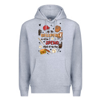 Heather Grey at the ballpark is where i spend most of my day Premium Hoodie - MaliasSmallBusiness
