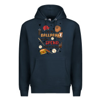 Navy at the ballpark is where i spend most of my day Premium Hoodie - MaliasSmallBusiness
