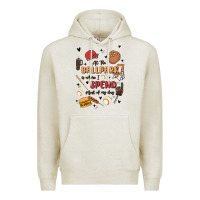 Oatmeal Heather at the ballpark is where i spend most of my day Premium Hoodie - MaliasSmallBusiness