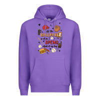 Purple at the ballpark is where i spend most of my day Premium Hoodie - MaliasSmallBusiness