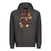Smoke at the ballpark is where i spend most of my day Premium Hoodie - MaliasSmallBusiness