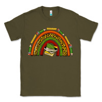 Army Green black history teacher rainbow Classic Tee - texasbilliewilder
