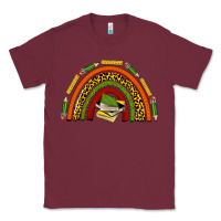 Burgundy black history teacher rainbow Classic Tee - texasbilliewilder