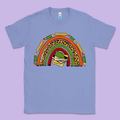 Black History Teacher Rainbow Classic Tee Designed By Texasbilliewilder