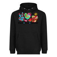 Black peace love  summer Heavyweight Hoodie - AdoDesignShop