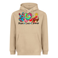 Peace Love  Summer Heavyweight Hoodie | Teevron