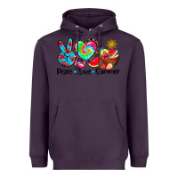 Plum peace love  summer Heavyweight Hoodie - AdoDesignShop