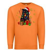 Carrot black cat meowy christmas Premium Sweatshirt - AdoDesignShop