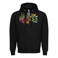 Black Mexican Nurse Zipper Hoodie - texasbilliewilder