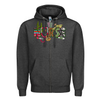 Charcoal Heather Mexican Nurse Zipper Hoodie - texasbilliewilder