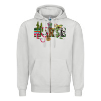 Dove Grey Mexican Nurse Zipper Hoodie - texasbilliewilder