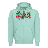 Seafoam Mexican Nurse Zipper Hoodie - texasbilliewilder