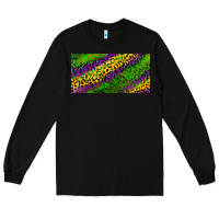 Black Mardi Gras Leopard Long Sleeve Tee - RanaPortraitStore