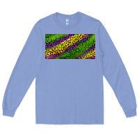 Colony Blue Mardi Gras Leopard Long Sleeve Tee - RanaPortraitStore