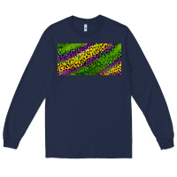 Navy Mardi Gras Leopard Long Sleeve Tee - RanaPortraitStore
