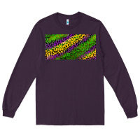 Plum Mardi Gras Leopard Long Sleeve Tee - RanaPortraitStore