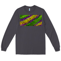 Smoke Mardi Gras Leopard Long Sleeve Tee - RanaPortraitStore