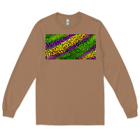 Toasted Coconut Mardi Gras Leopard Long Sleeve Tee - RanaPortraitStore