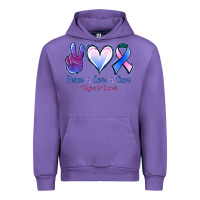 Tulip Peace love cure Thyroid Cancer Urban Hoodie - NancyCooperArtShop