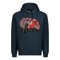 Navy cheer Premium Hoodie - MaliasSmallBusiness