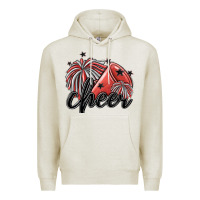 Oatmeal Heather cheer Premium Hoodie - MaliasSmallBusiness