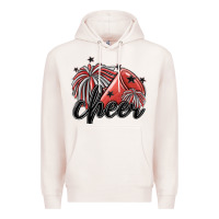 Pale Pink cheer Premium Hoodie - MaliasSmallBusiness