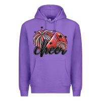 Purple cheer Premium Hoodie - MaliasSmallBusiness